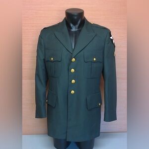 Men's Green Military Style Jacket